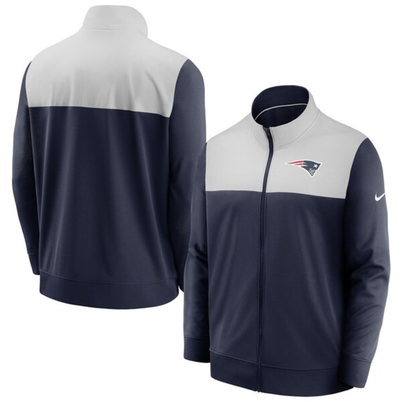 NWOT Patriots Nike Blue and Gray Sport  Jacket ,size XL - Picture 1 of 7